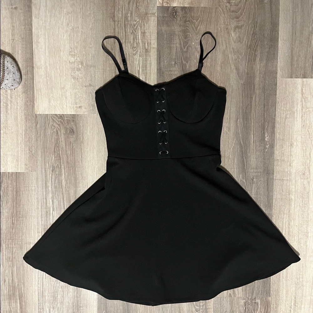 Black corset design dress